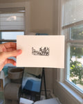 Boston Tea Party Linocut