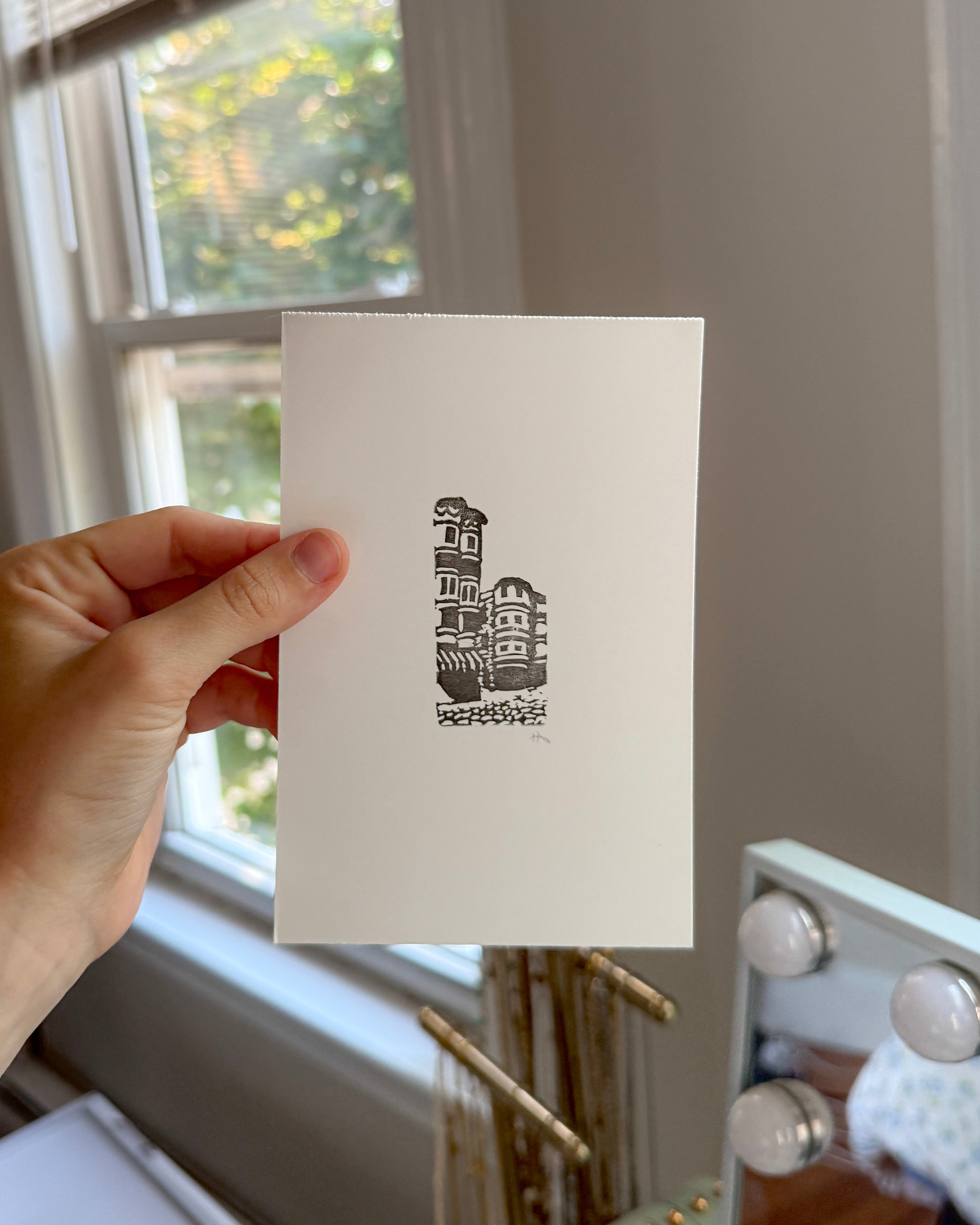 North End Linocut