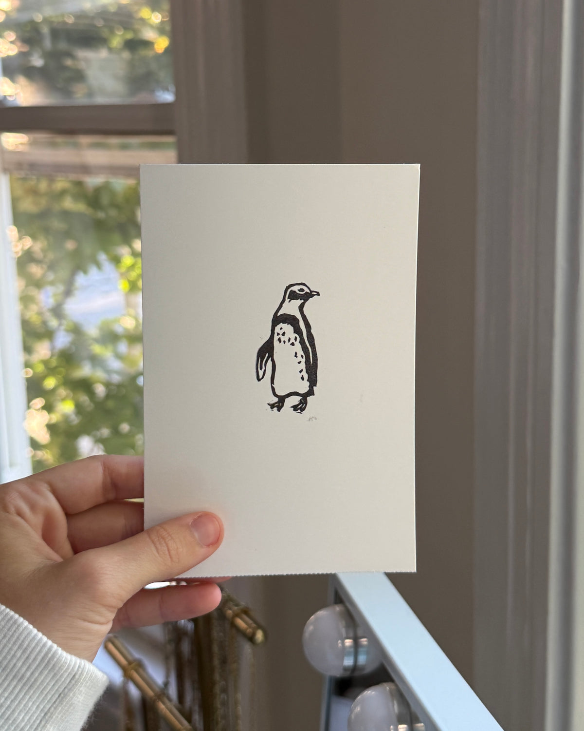 Aquarium Penguin Print