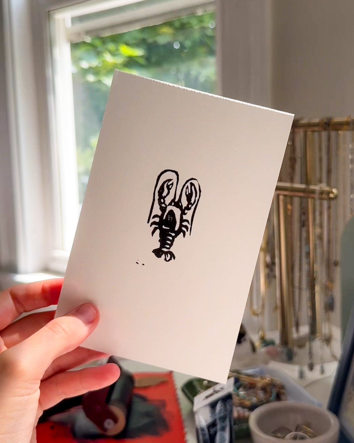 Boston Lobster Linocut
